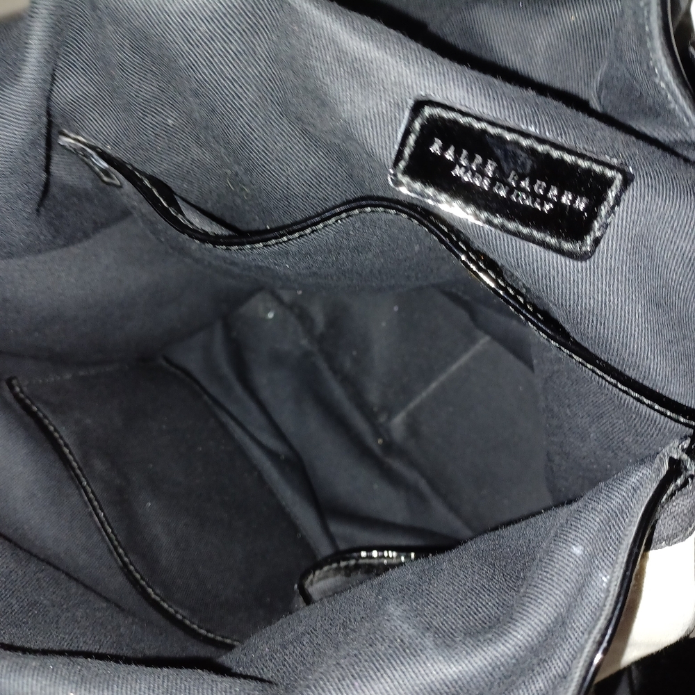 Ralph Lauren Black Patent Leather Backpack - Picture 6 of 10
